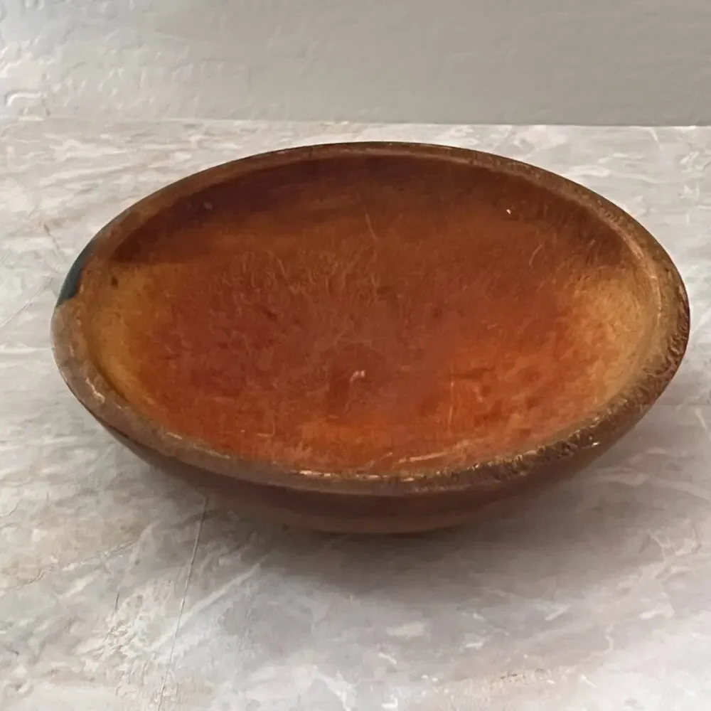 Primitive Hand Turned Wooden Bowl 10